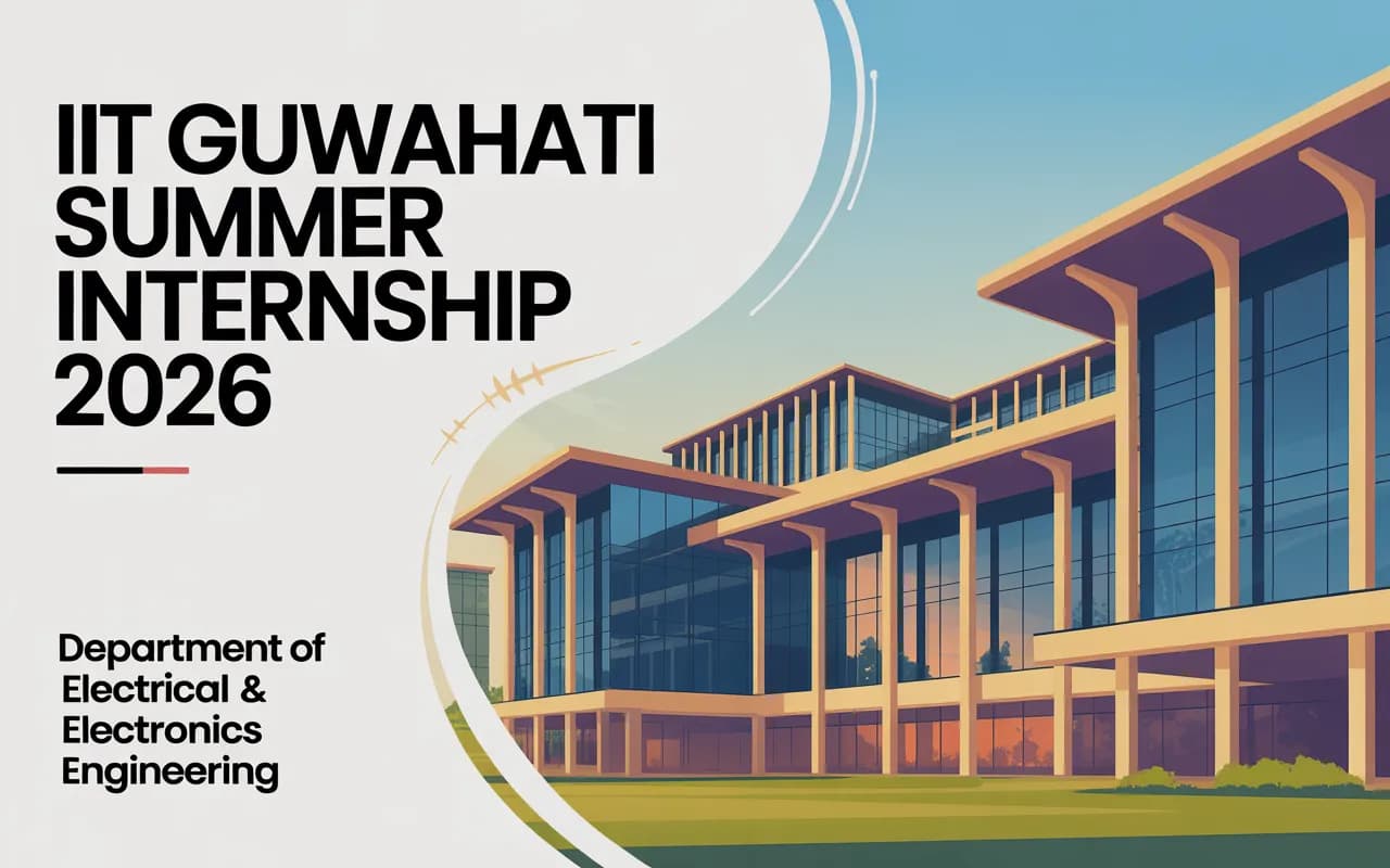 IIT Guwahati EEE Summer Internship 2026: Eligibility & Last Date