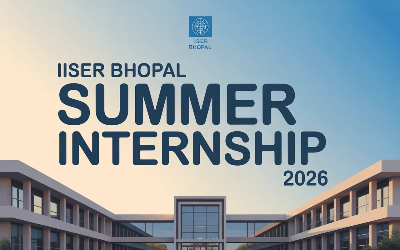 IISER Bhopal Summer Internship 2026