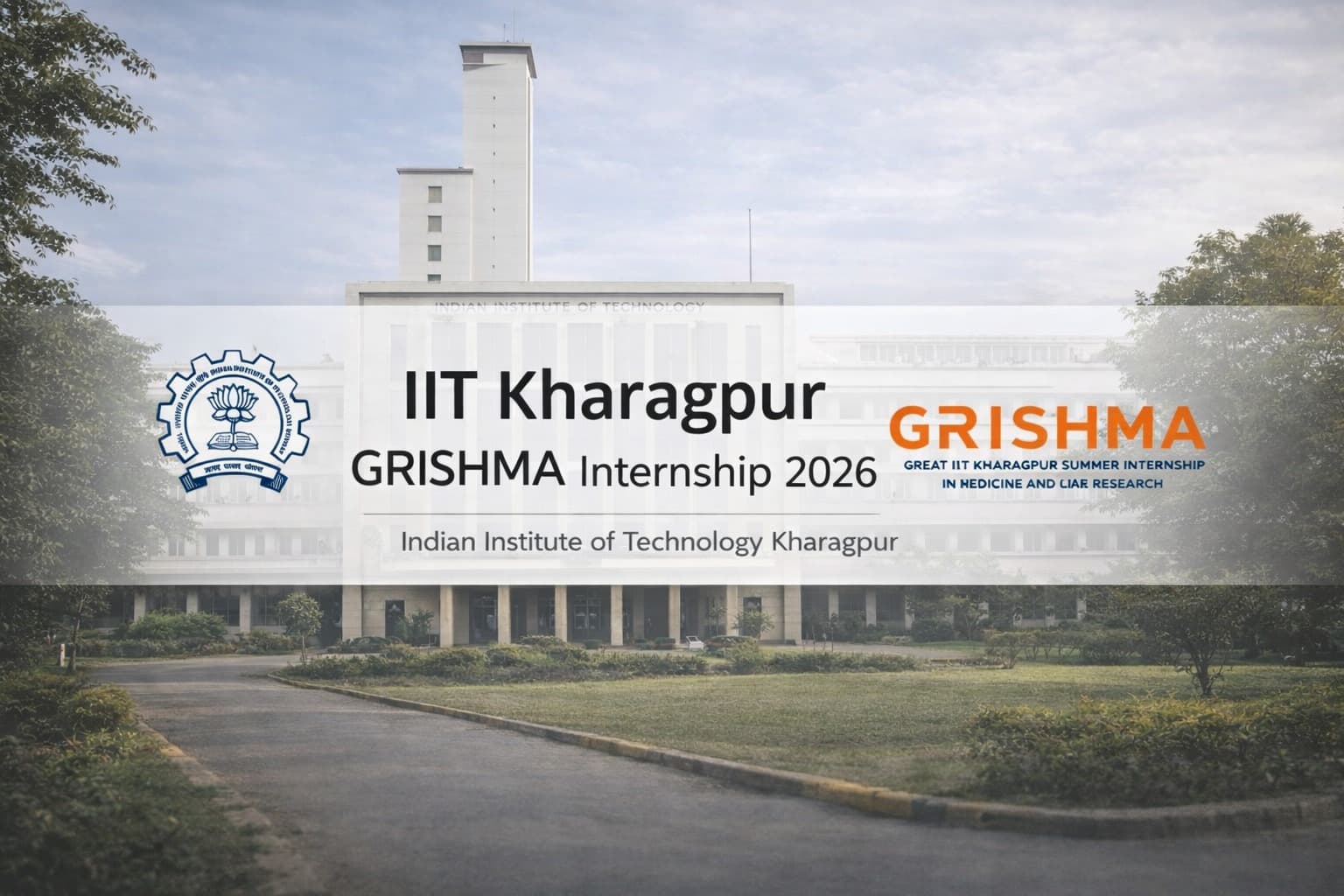 IIT Kharagpur GRISHMA Internship 2026: ₹22K Stipend Guide