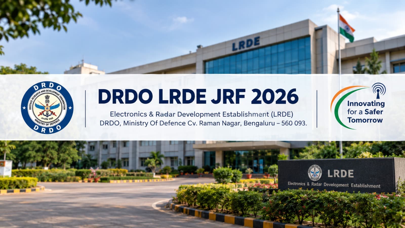 DRDO LRDE JRF 2026: ₹37,000 Stipend & Walk-In Interview