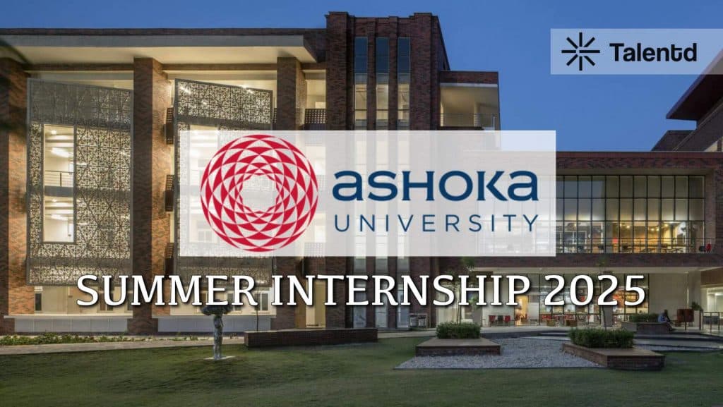 Ashoka University Internship