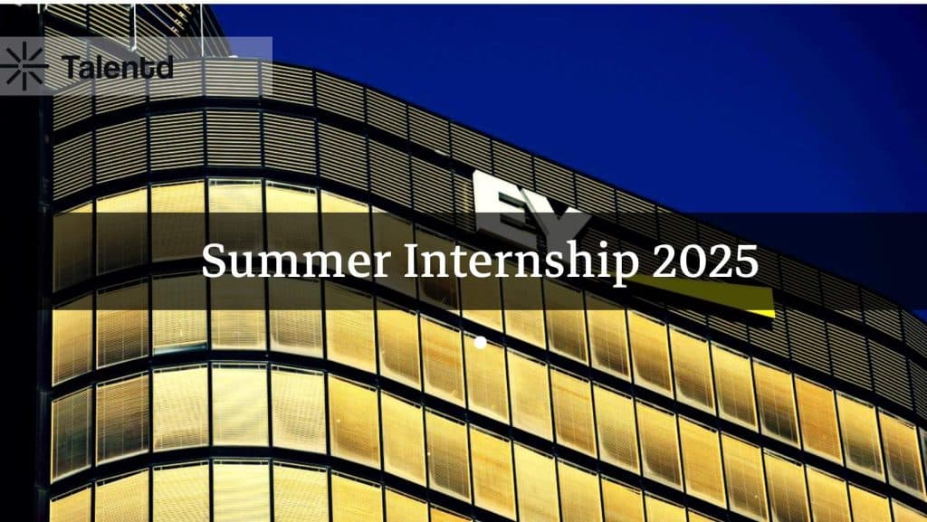 EY Summer Internship 2025 – Eligibility, Stipend Details, and How to Apply for GDS AI & Data Role