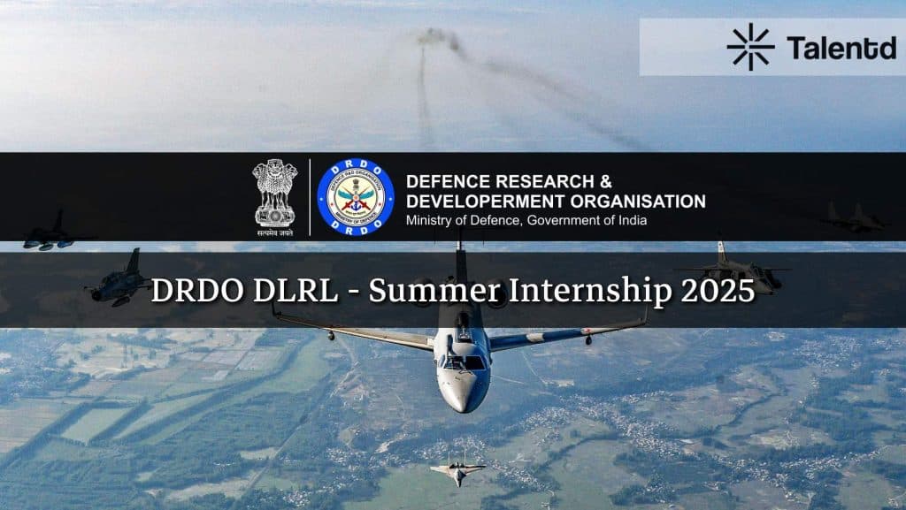DRDO DLRL Paid Internship 2025