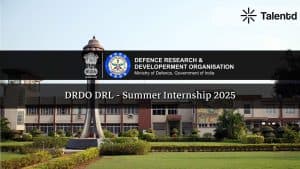 DRDO DRL Tezpur Internship 2025
