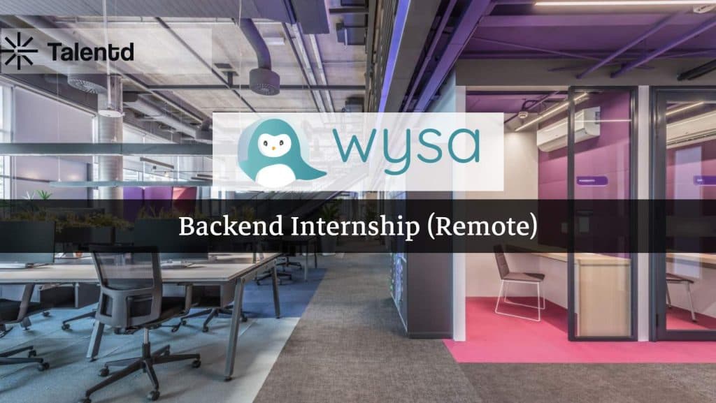 Wysa is hiring Backend Intern | 25000/month | Recent Graduates Eligible
