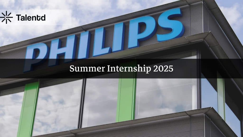 Philips is hiring R&D Intern | 40k/month
