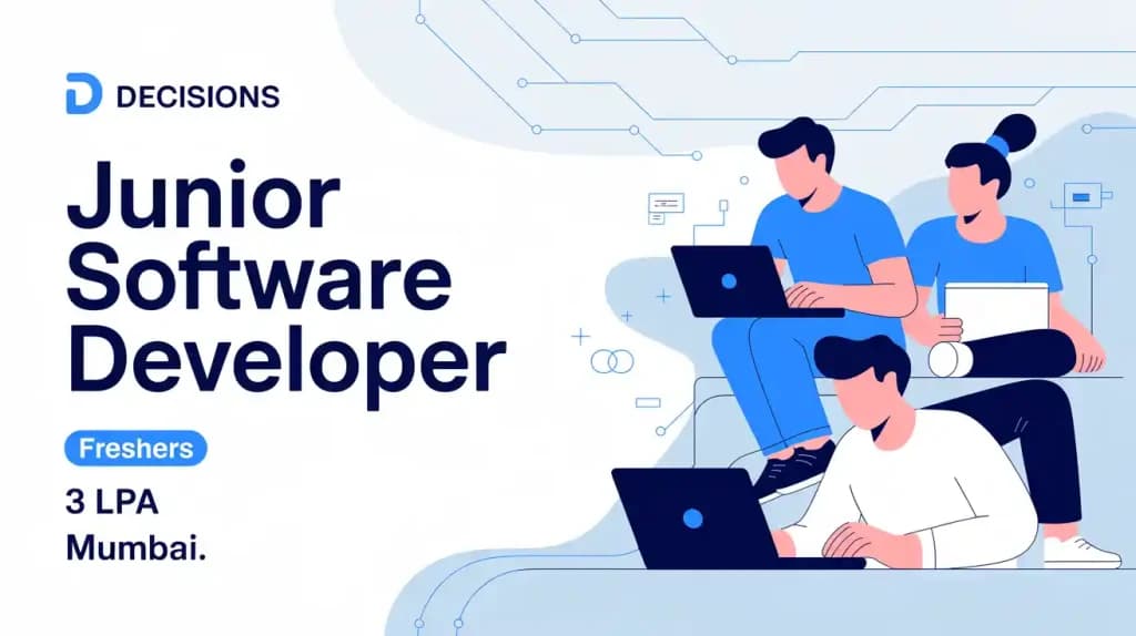 Decisions is Hiring Junior Software Developer | Freshers | 3LPA