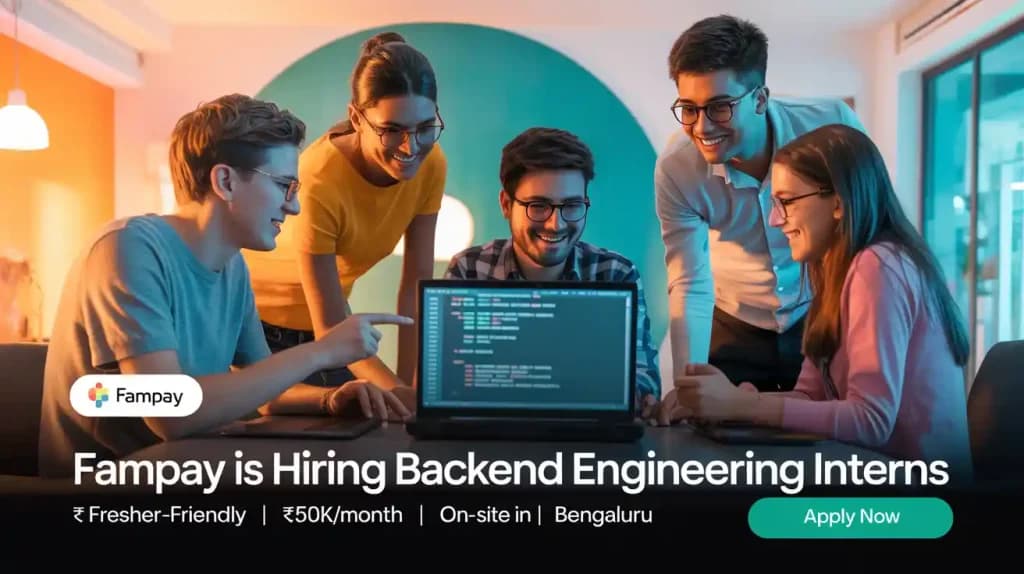Fampay is Hiring Backend Engineering Intern | Fresher | 50k/month