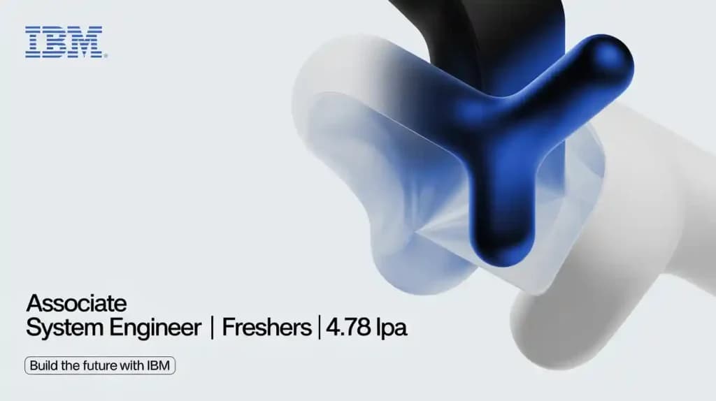 IBM Hiring Associate System Engineer | Freshers | 4.78LPA