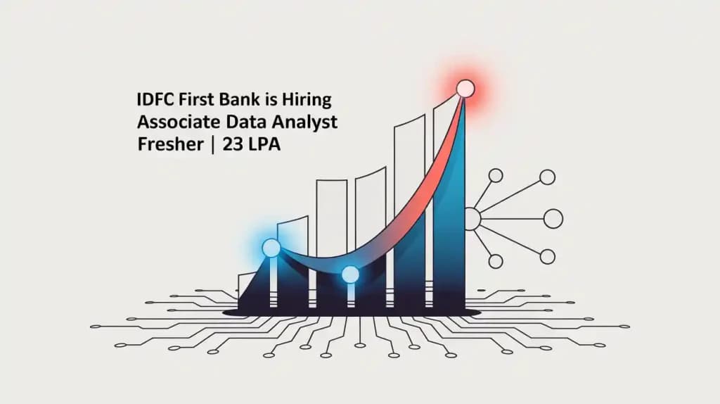 IDFC FIRST Bank Associate Data Analyst | Fresher | 23LPA