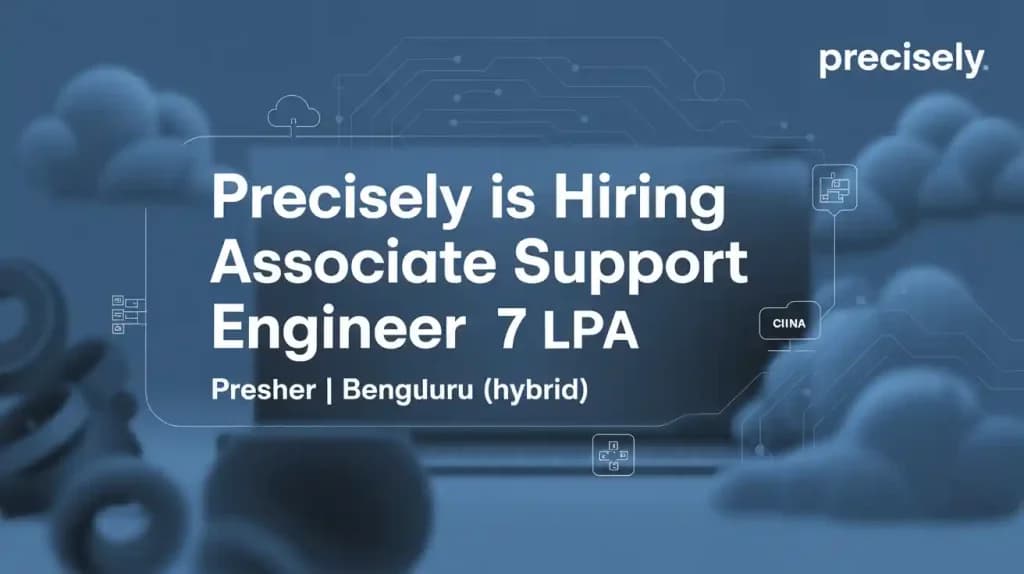 Precisely is Hiring Associate Support Engineer | Freshers | 7LPA