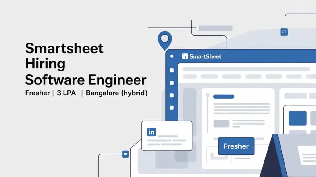 Smartsheet Hiring Software Engineer | Fresher | 3LPA