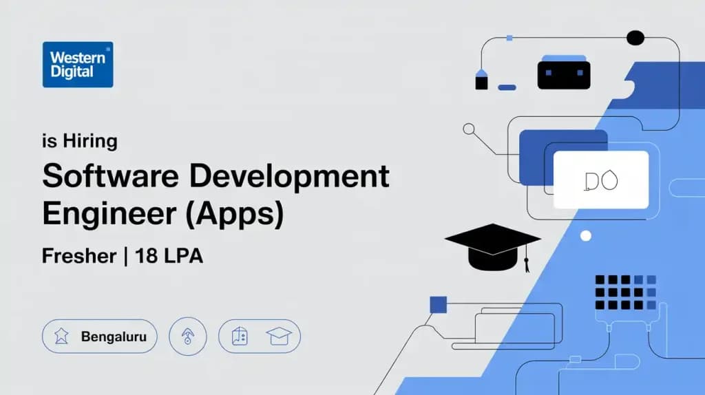 Western Digital is hiring Software Development Engineer (Apps) | Fresher | 18 LPA