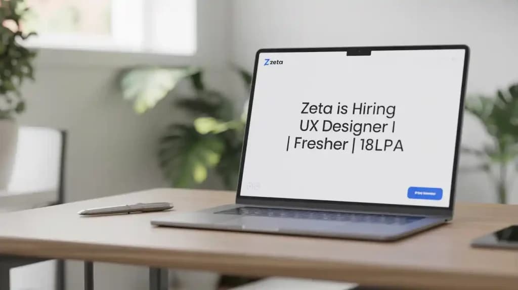 Zeta is hiring UX Designer | Fresher | 18LPA