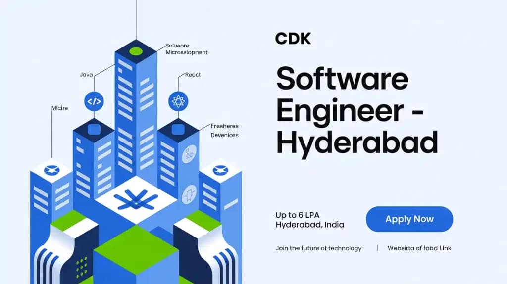 CDK is Hiring Software Engineer | Freshers | 6LPA