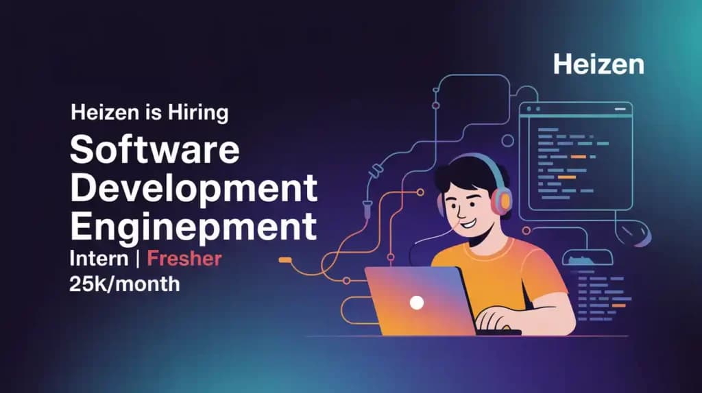 Heizen is Hiring Software Development Engineer Intern | Fresher | 25k/month