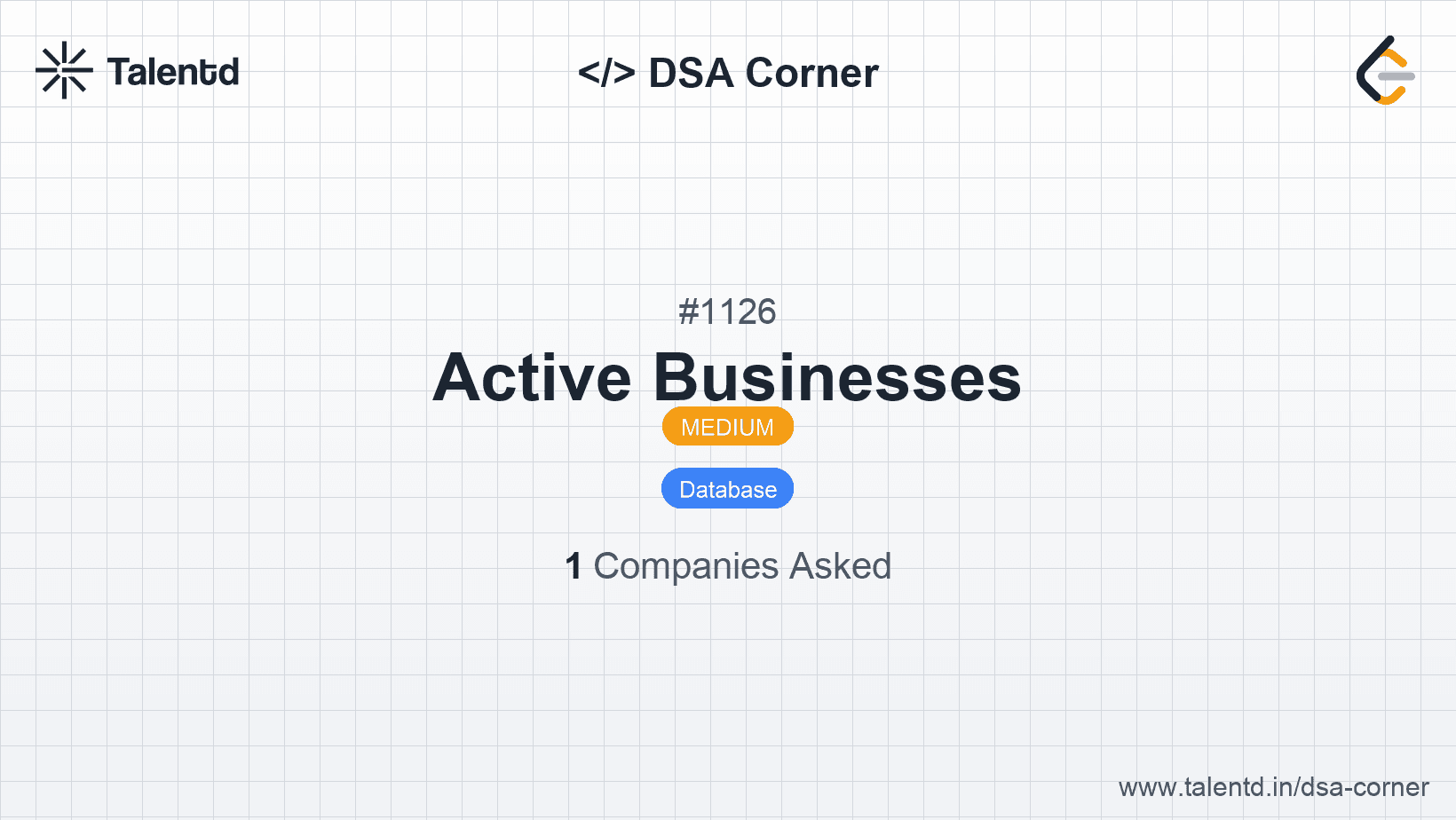 Problem visualization for Active Businesses