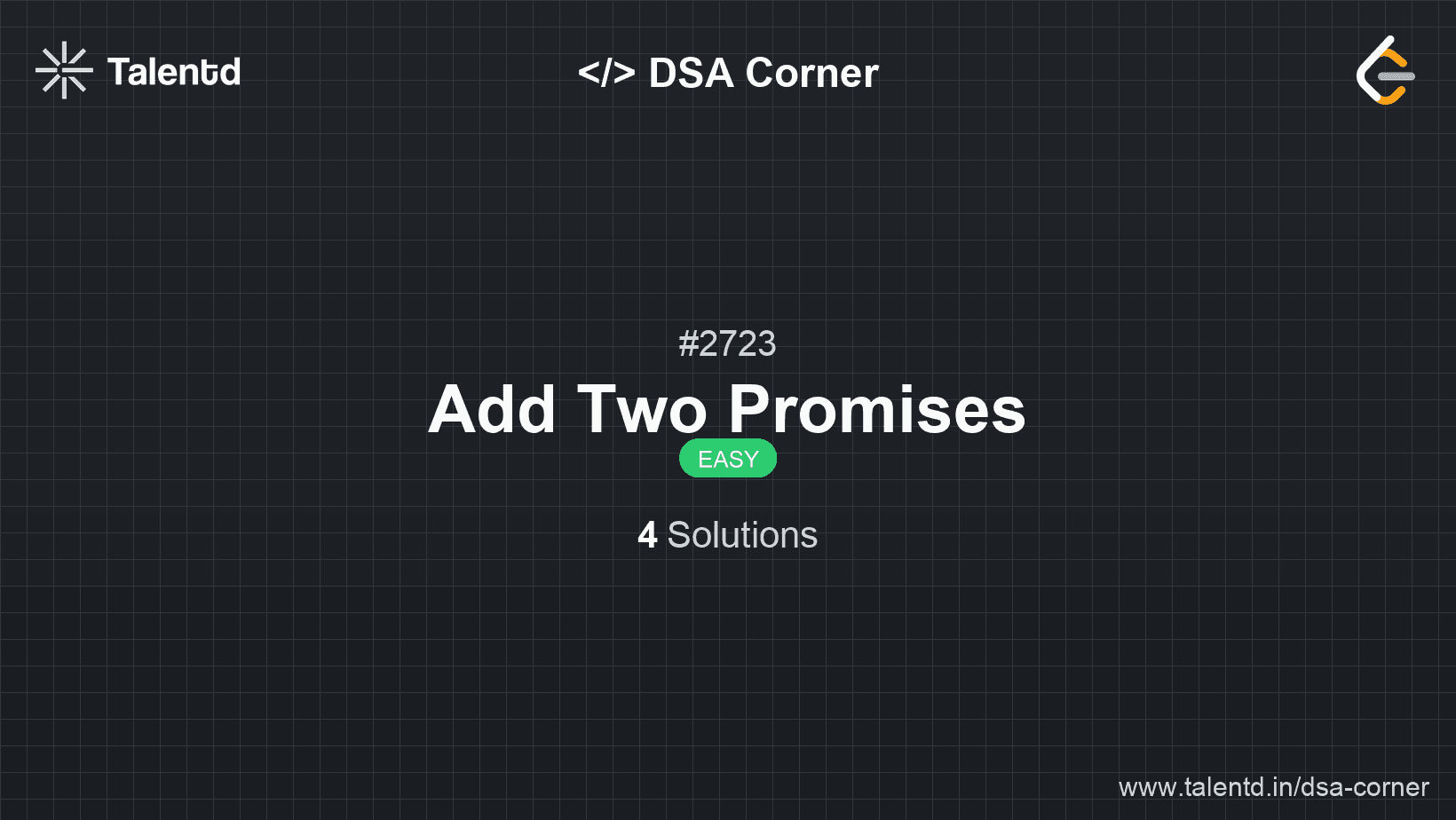 Problem visualization for Add Two Promises