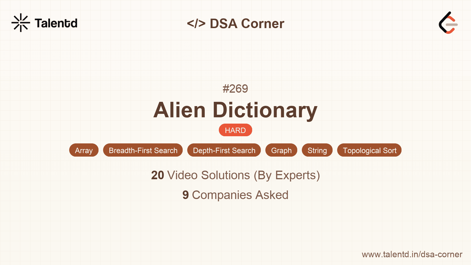 Problem visualization for Alien Dictionary
