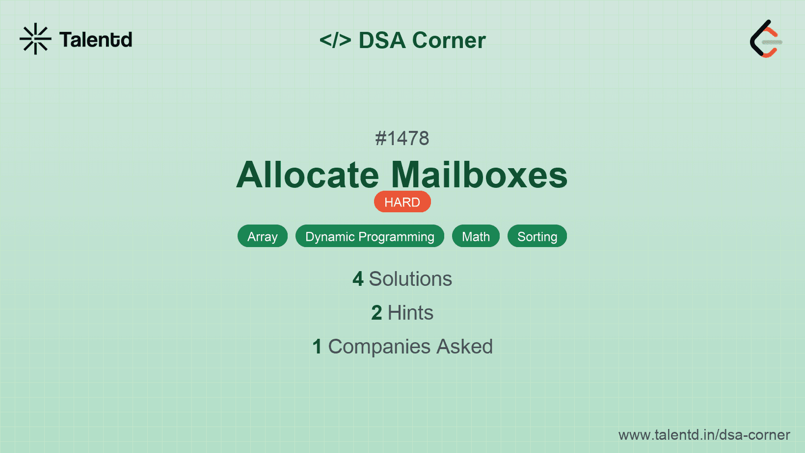 Problem visualization for Allocate Mailboxes