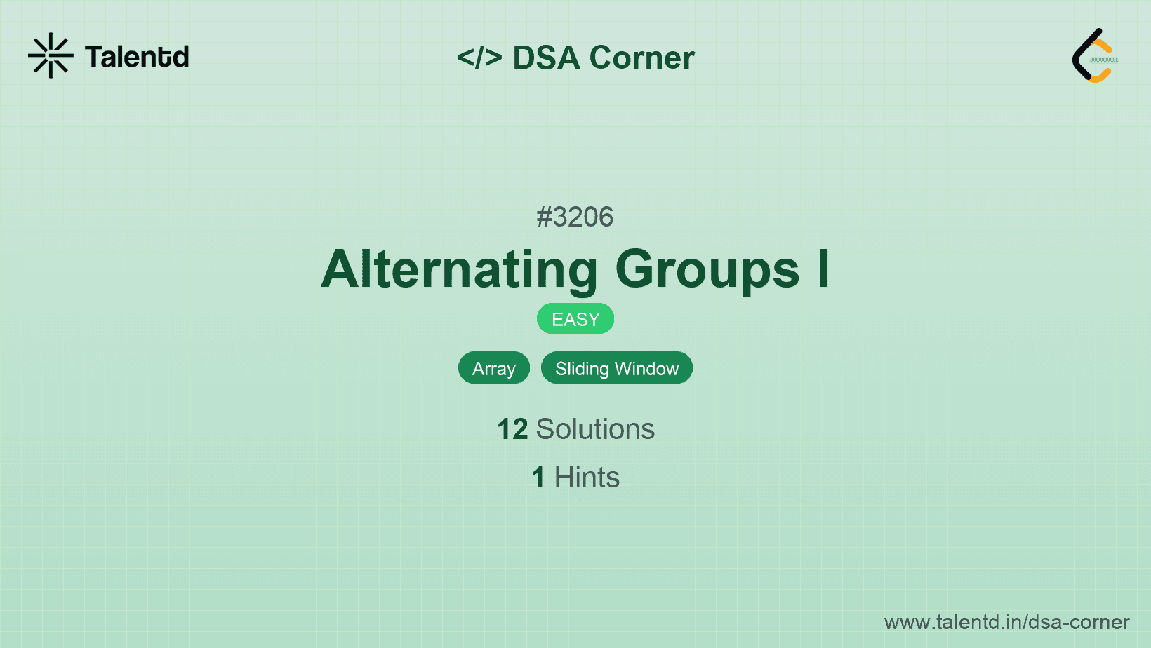 Problem visualization for Alternating Groups I
