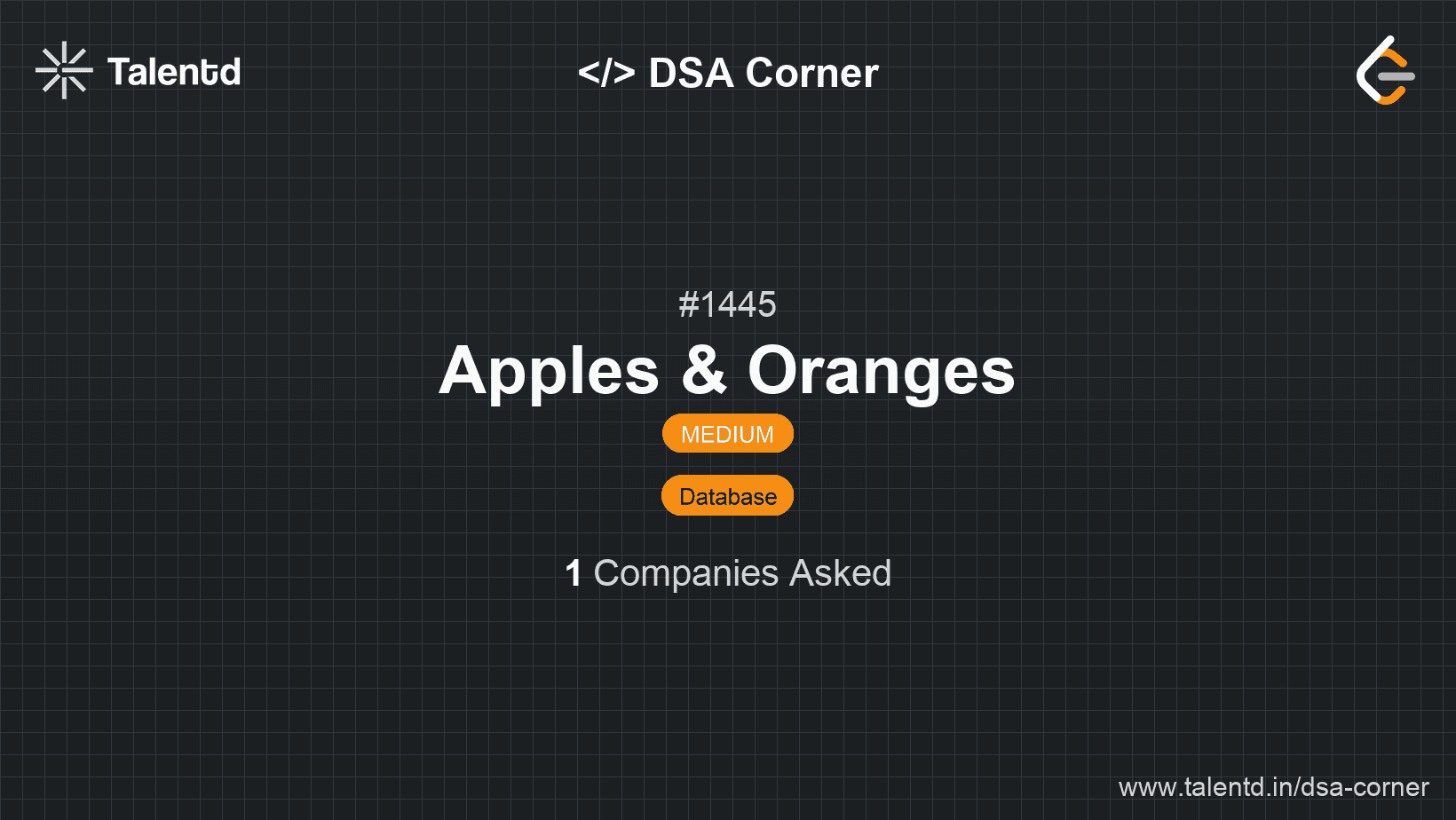 Problem visualization for Apples & Oranges