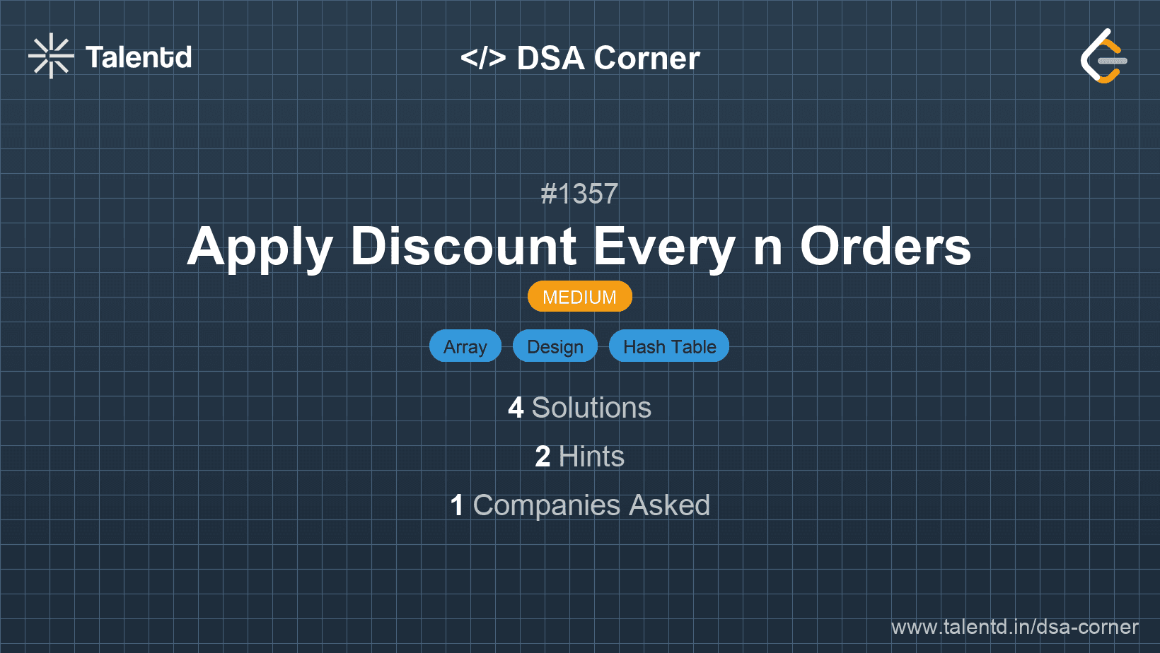 Problem visualization for Apply Discount Every n Orders