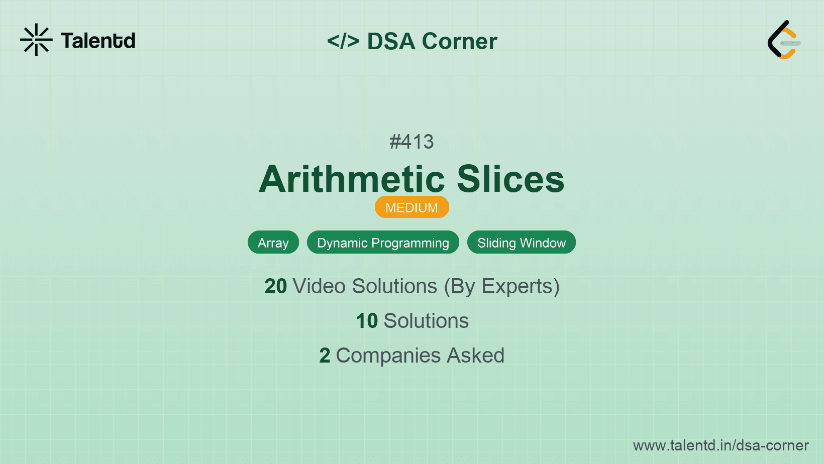 Problem visualization for Arithmetic Slices
