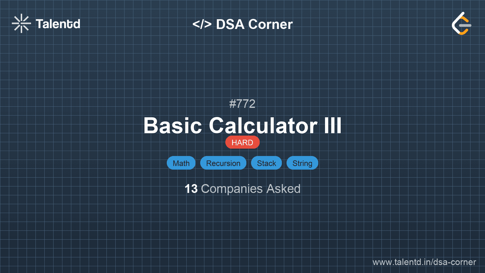 Problem visualization for Basic Calculator III