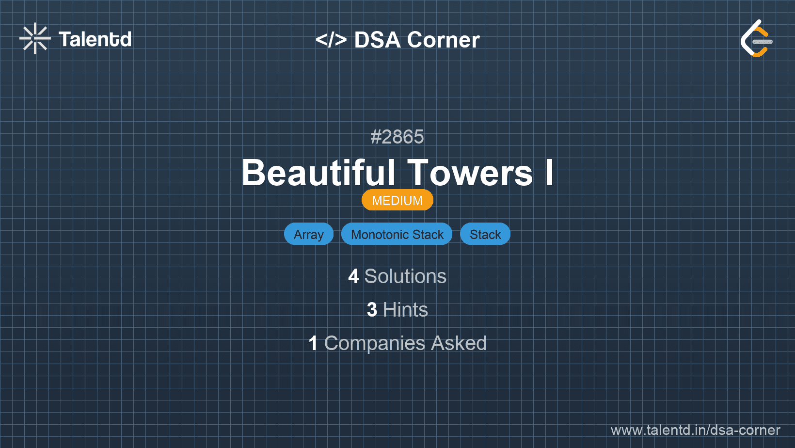 Problem visualization for Beautiful Towers I