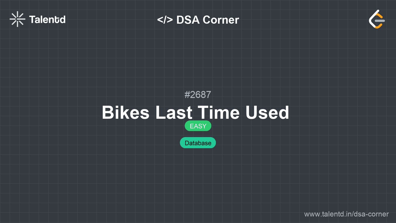 Problem visualization for Bikes Last Time Used 