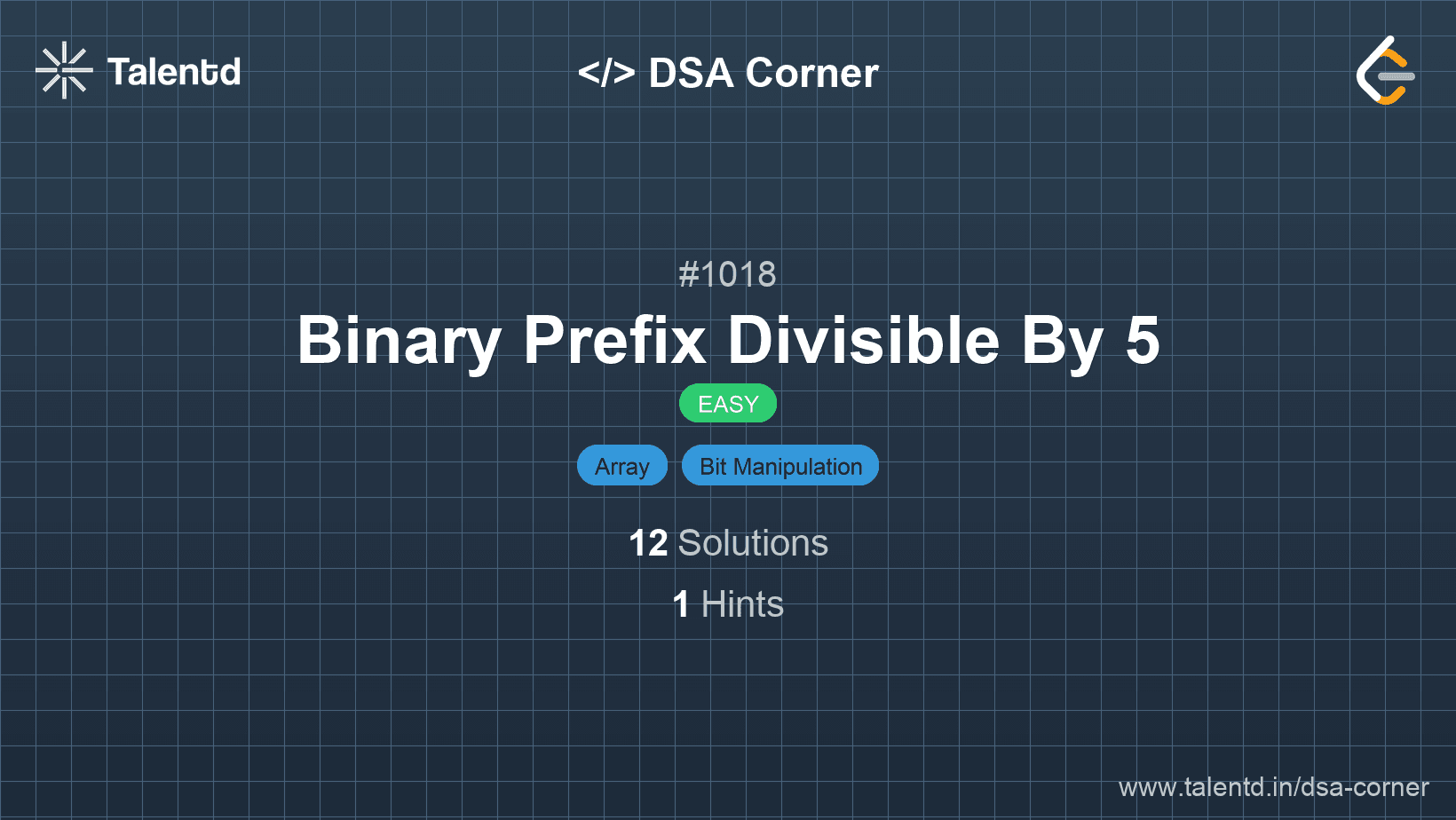 Problem visualization for Binary Prefix Divisible By 5