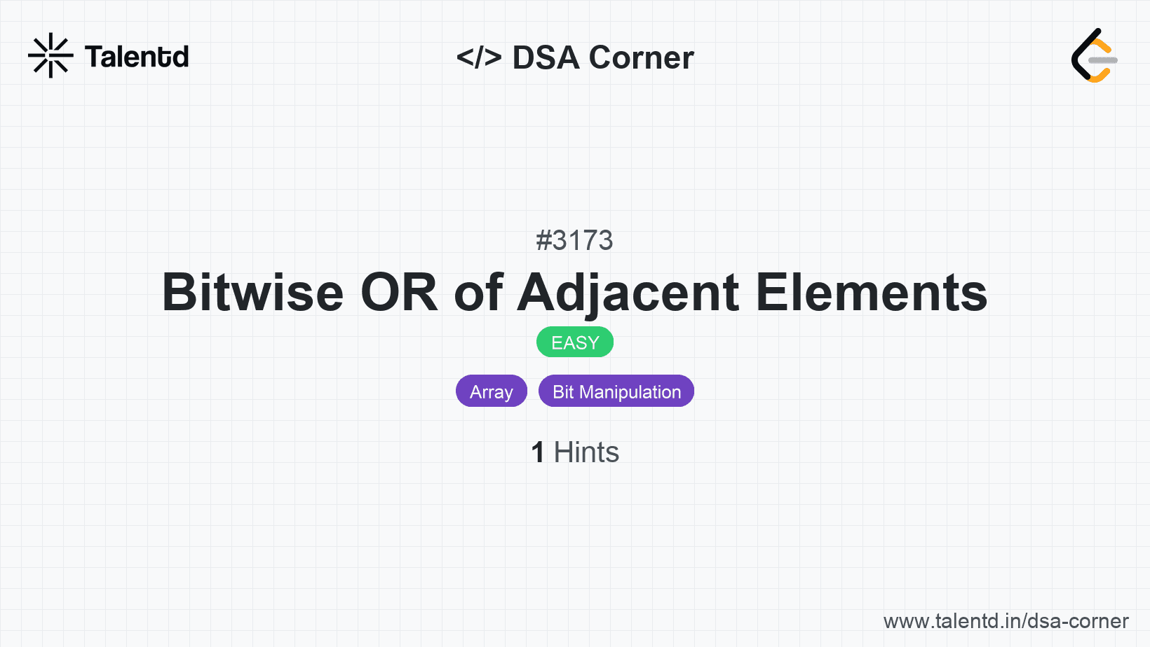 Problem visualization for Bitwise OR of Adjacent Elements