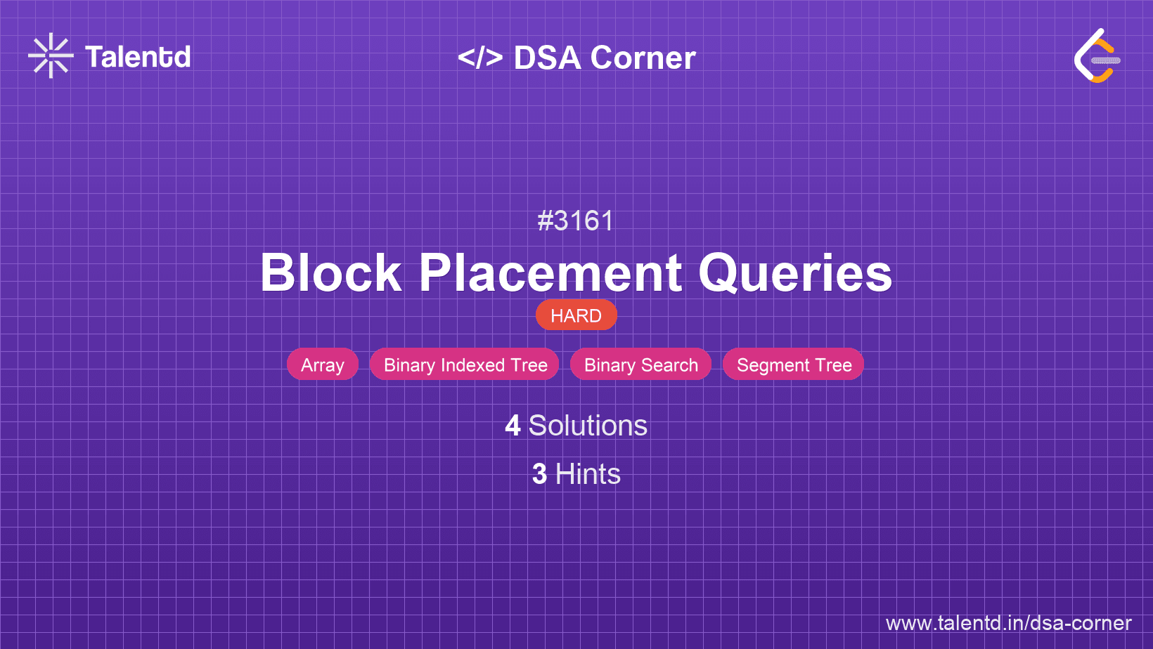 Problem visualization for Block Placement Queries