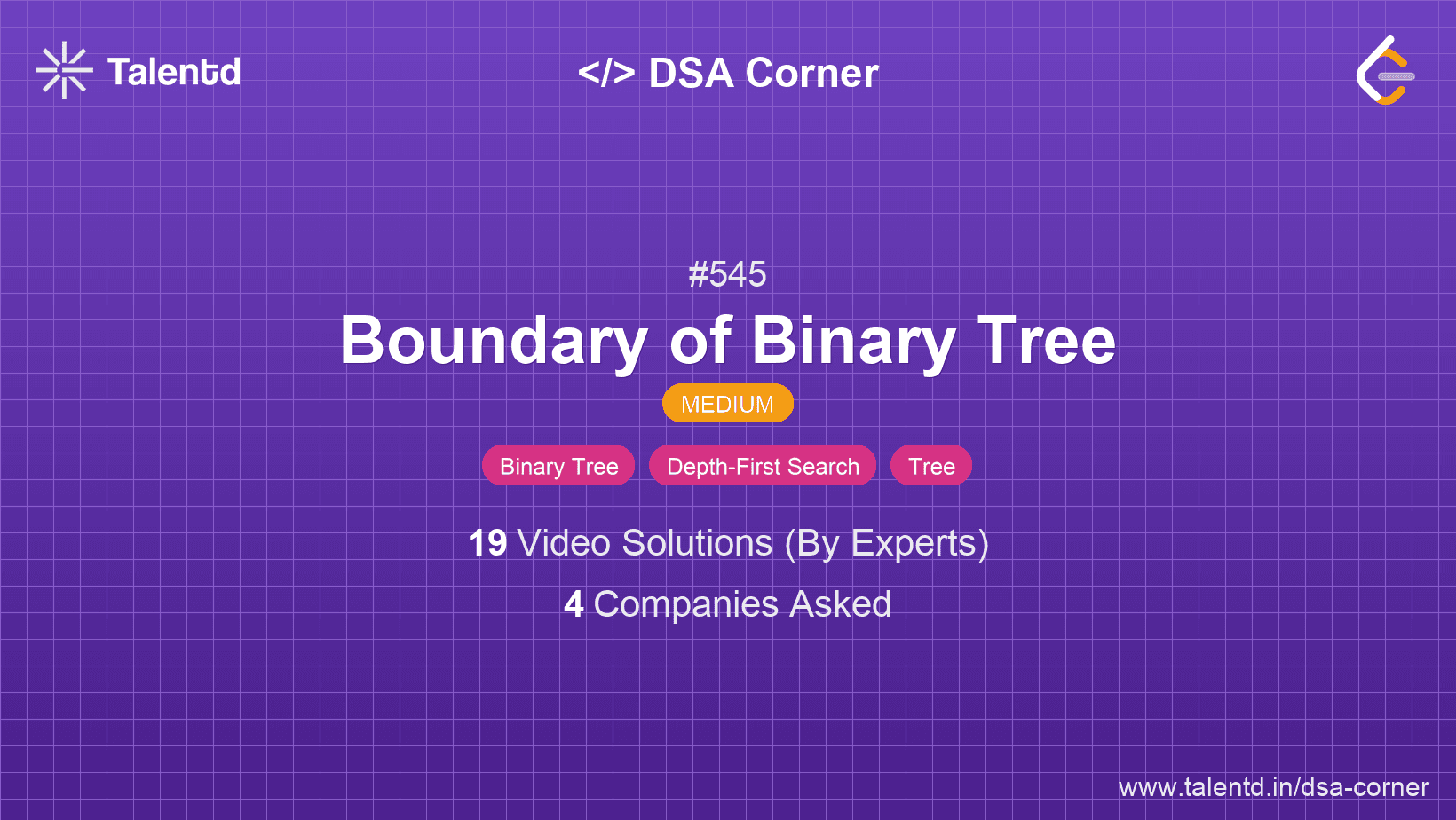 Problem visualization for Boundary of Binary Tree