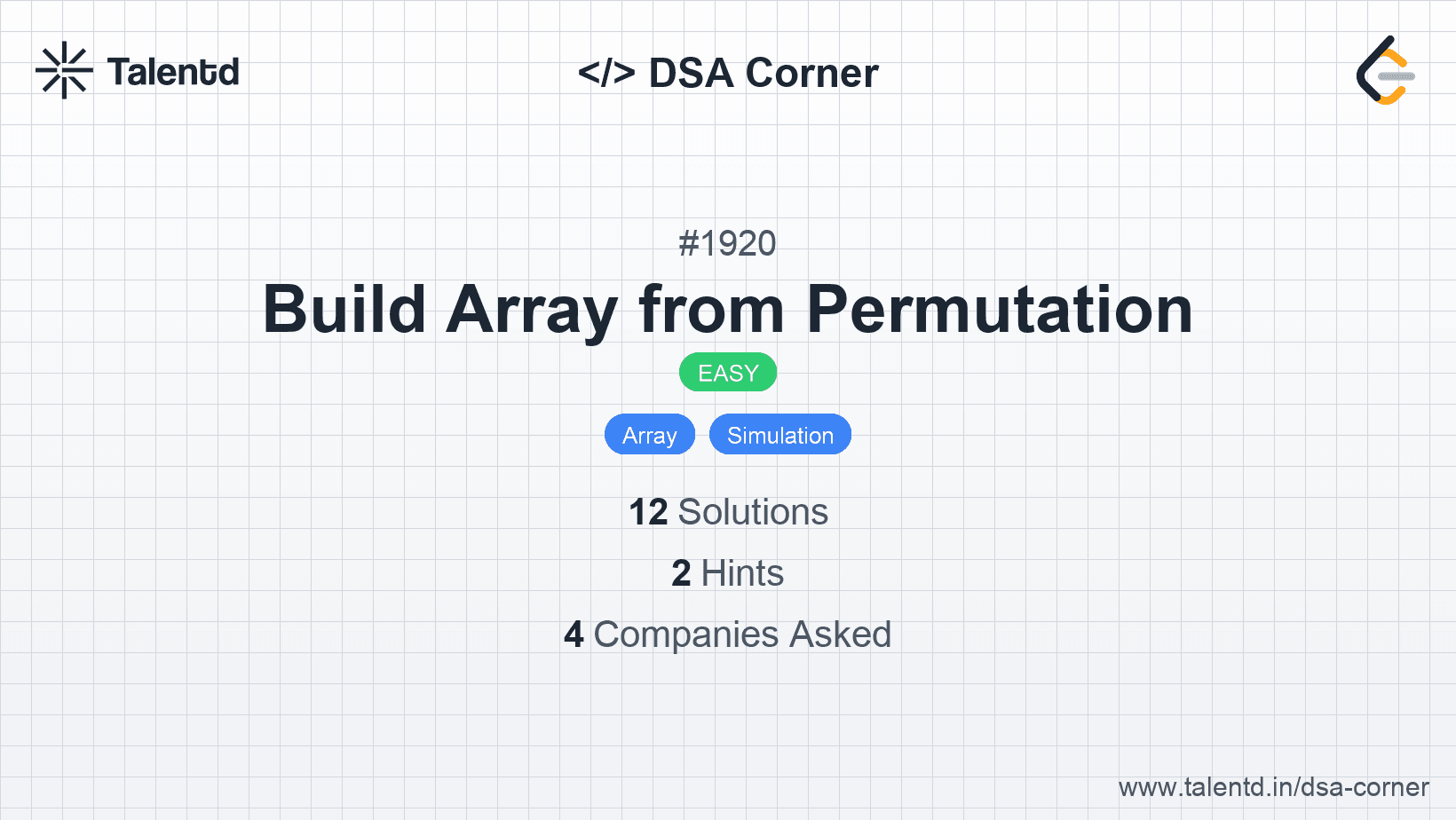 Problem visualization for Build Array from Permutation