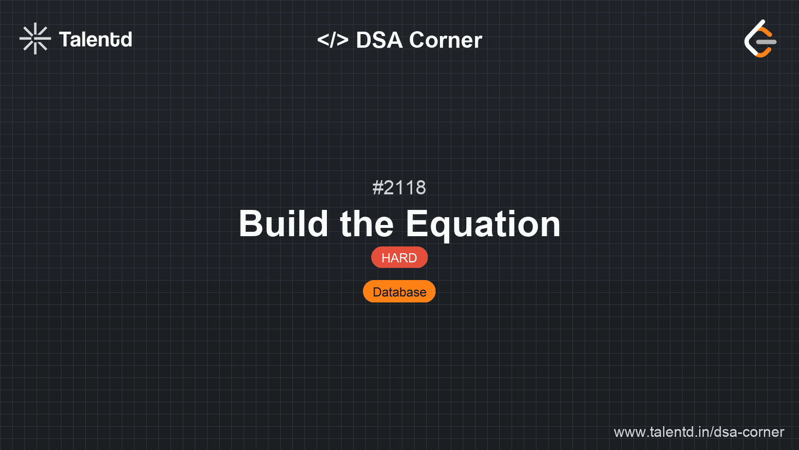 Problem visualization for Build the Equation