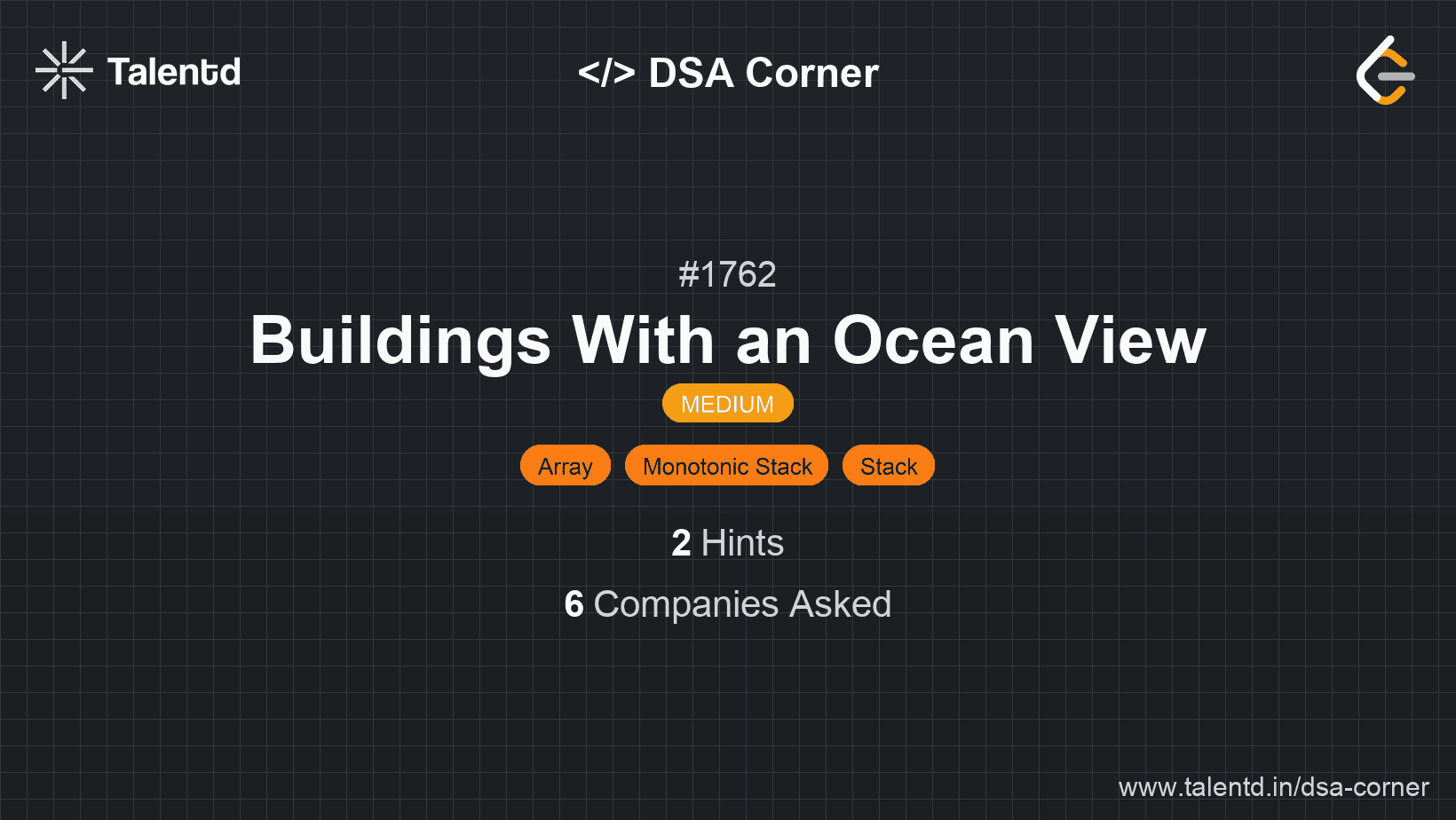 Problem visualization for Buildings With an Ocean View