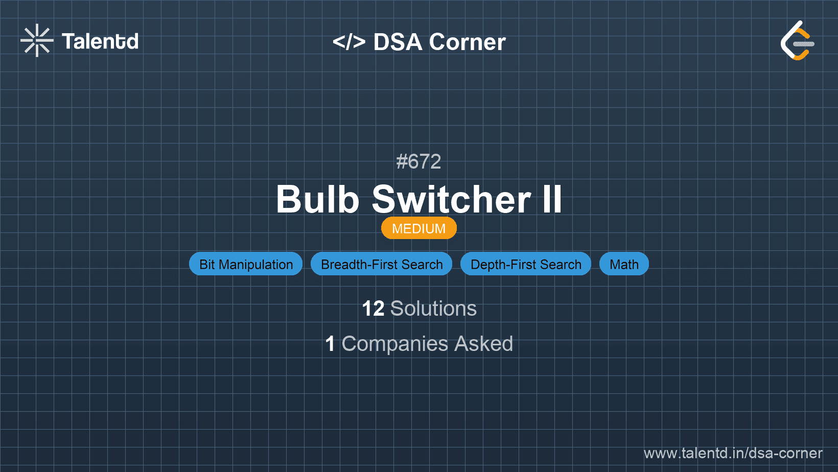 Problem visualization for Bulb Switcher II