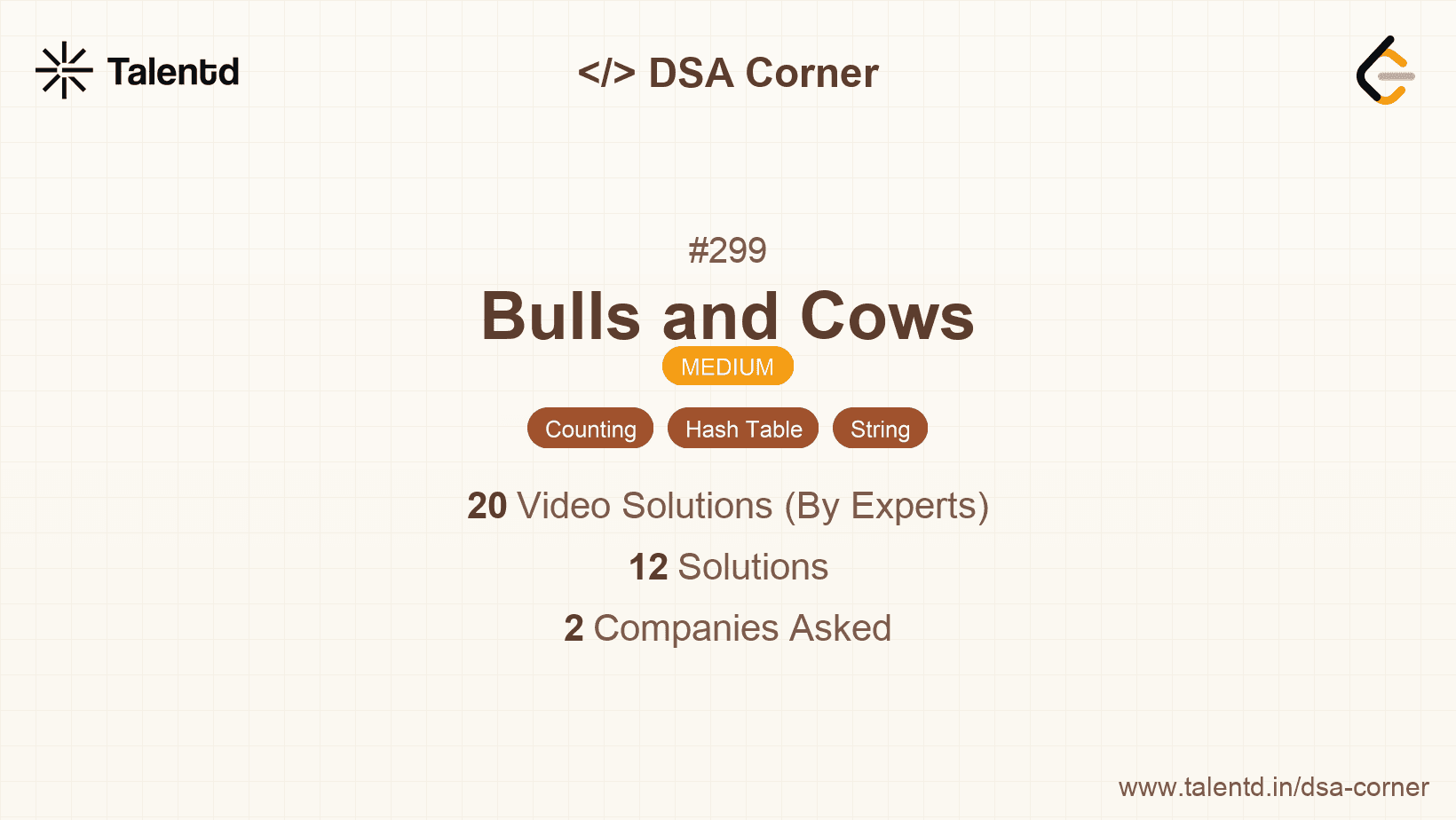 Problem visualization for Bulls and Cows
