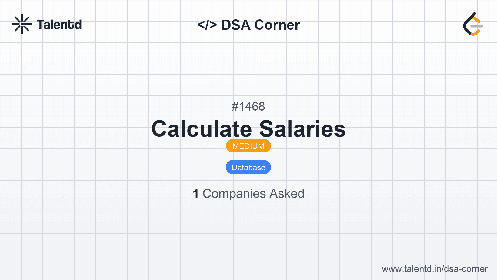 Problem visualization for Calculate Salaries