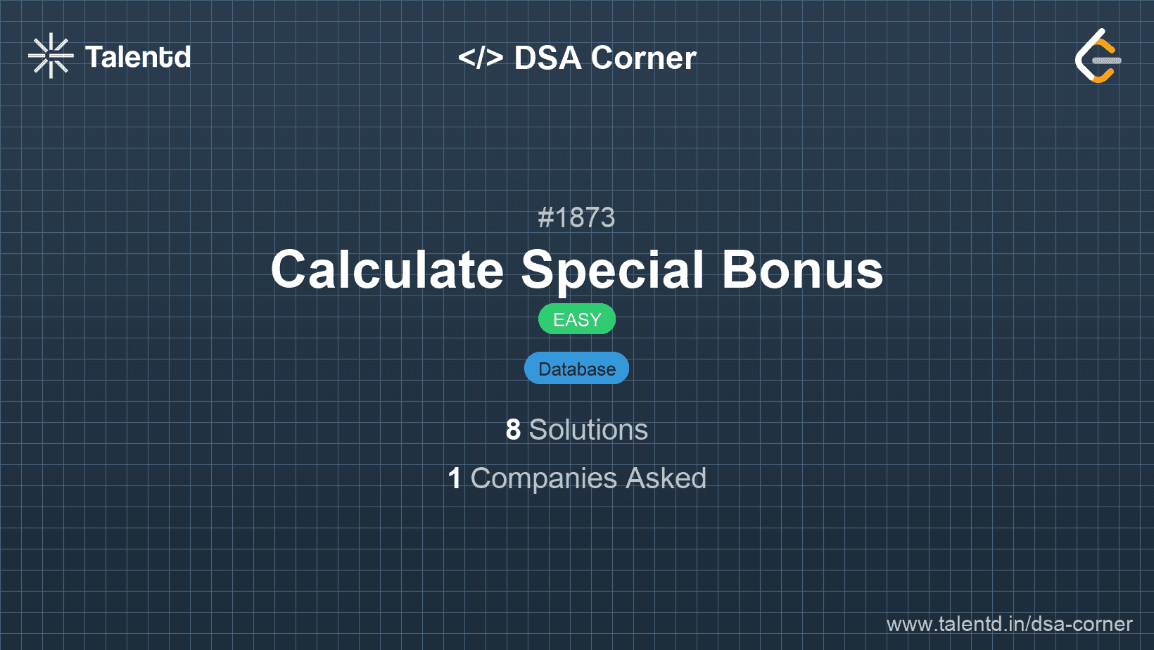 Problem visualization for Calculate Special Bonus