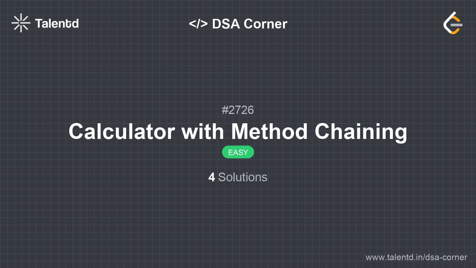 Problem visualization for Calculator with Method Chaining