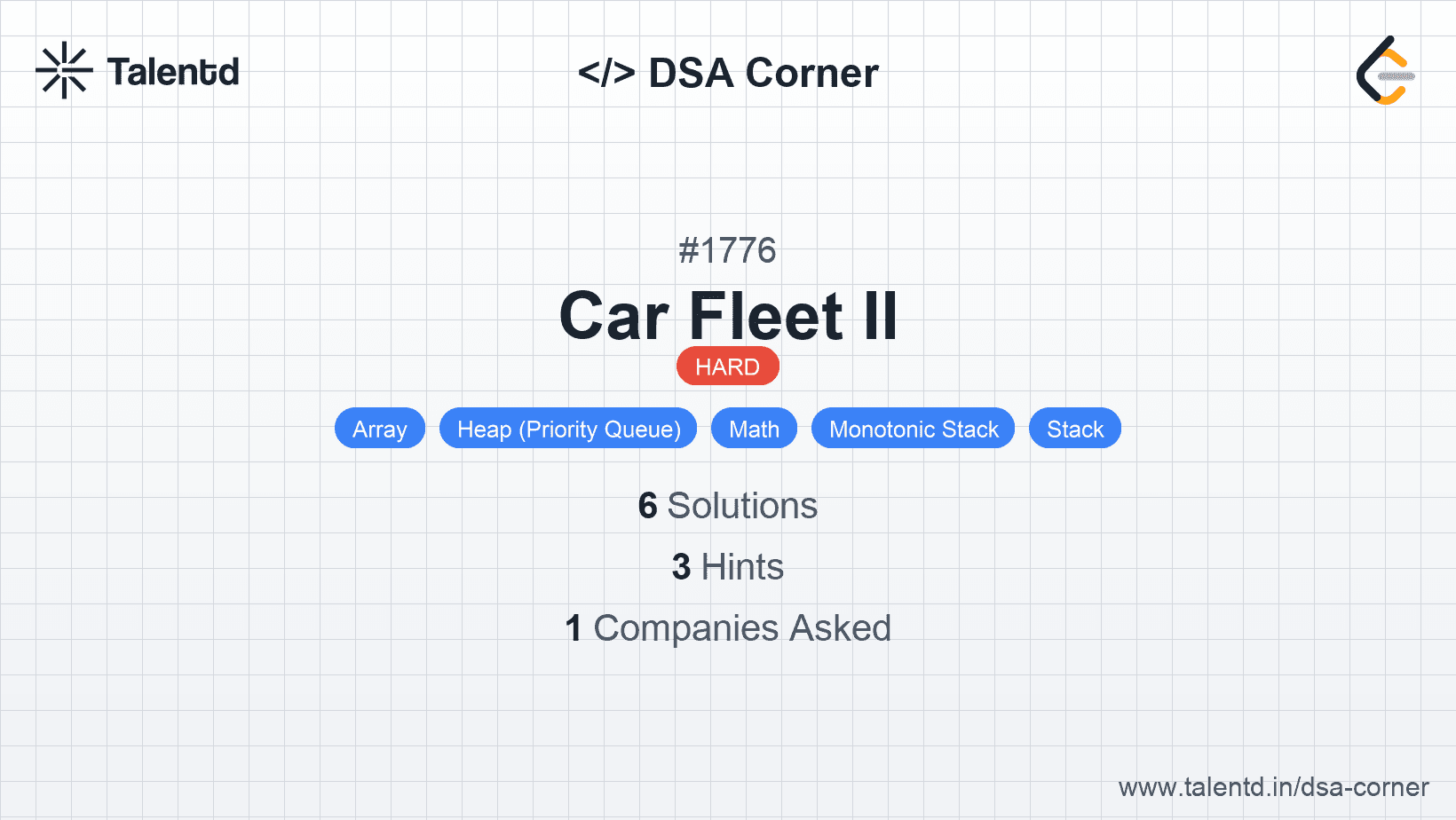 Problem visualization for Car Fleet II
