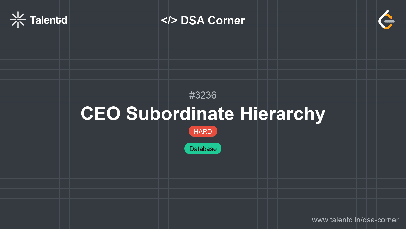 Problem visualization for CEO Subordinate Hierarchy