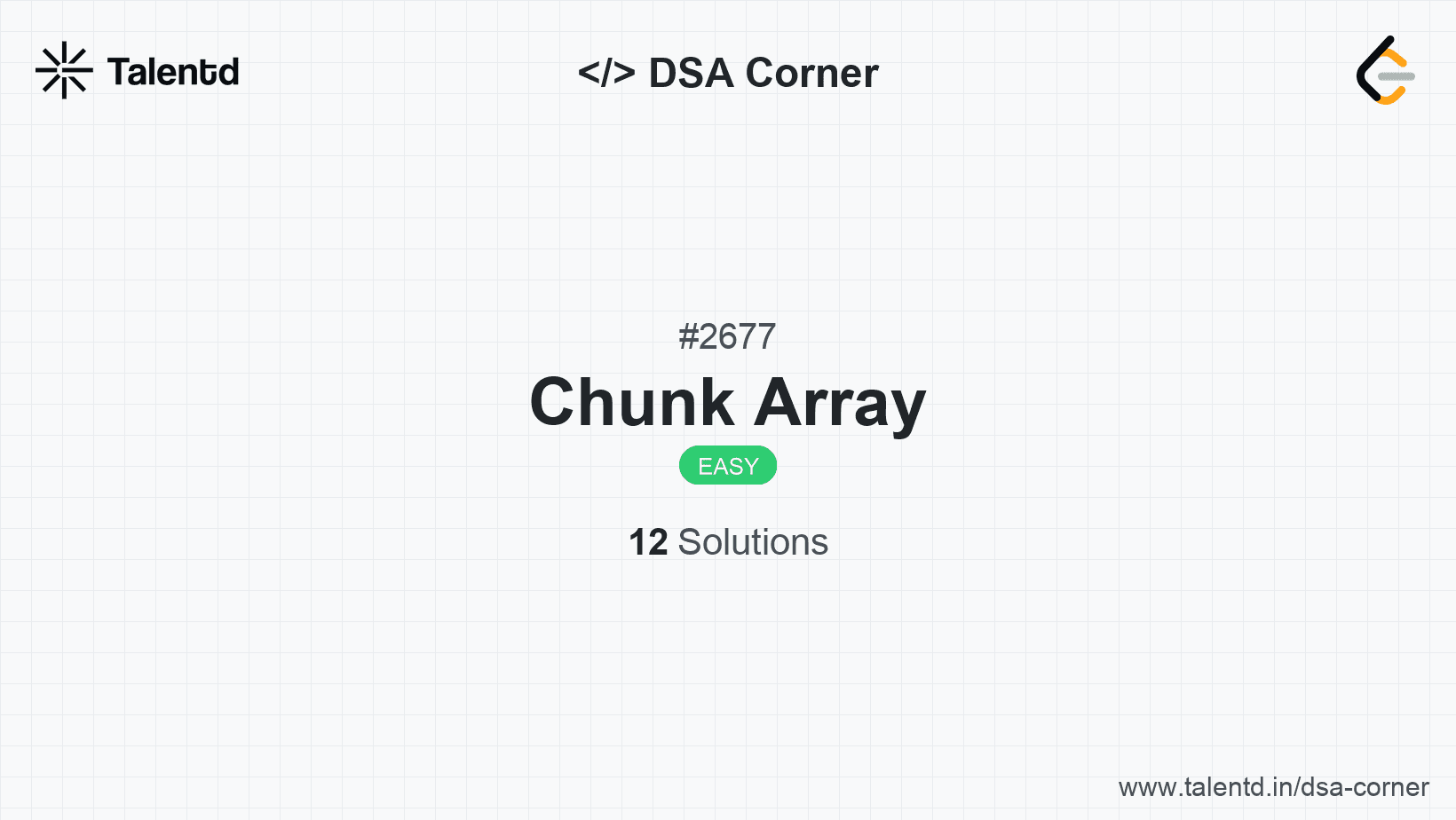Problem visualization for Chunk Array