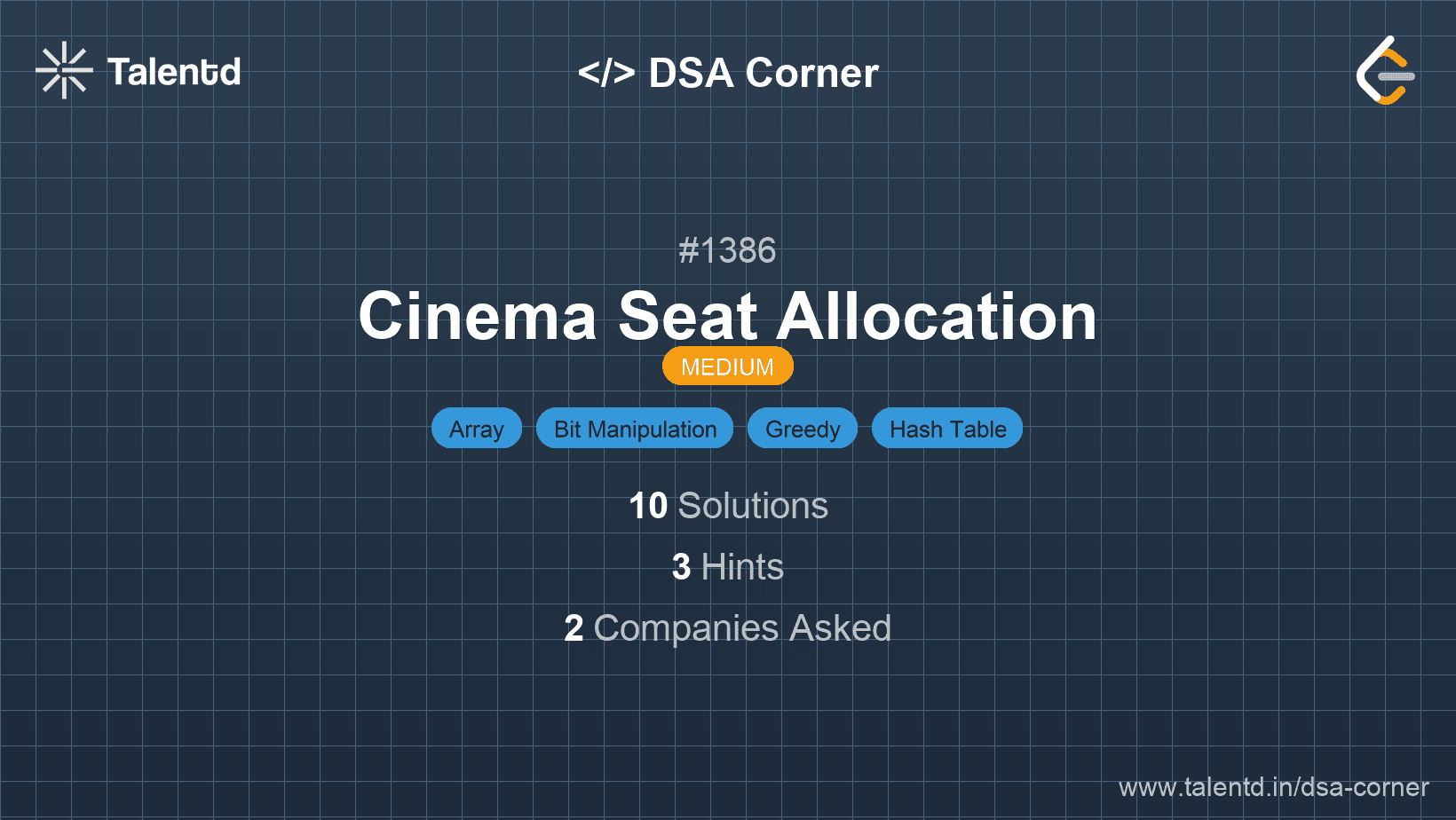 Problem visualization for Cinema Seat Allocation