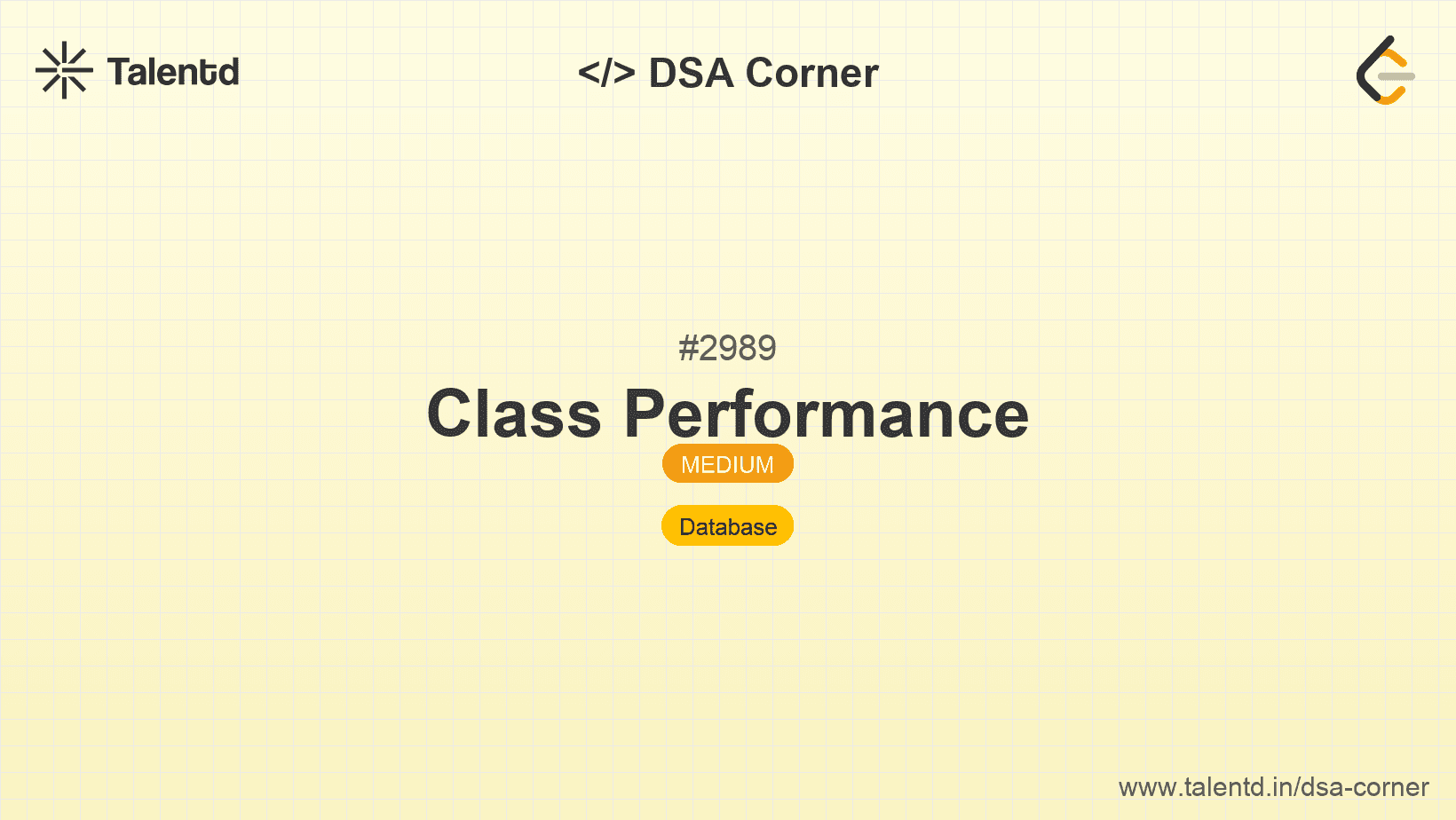 Problem visualization for Class Performance