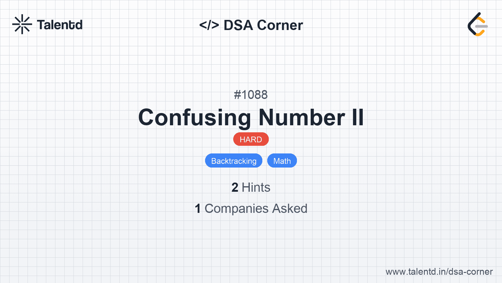 Problem visualization for Confusing Number II
