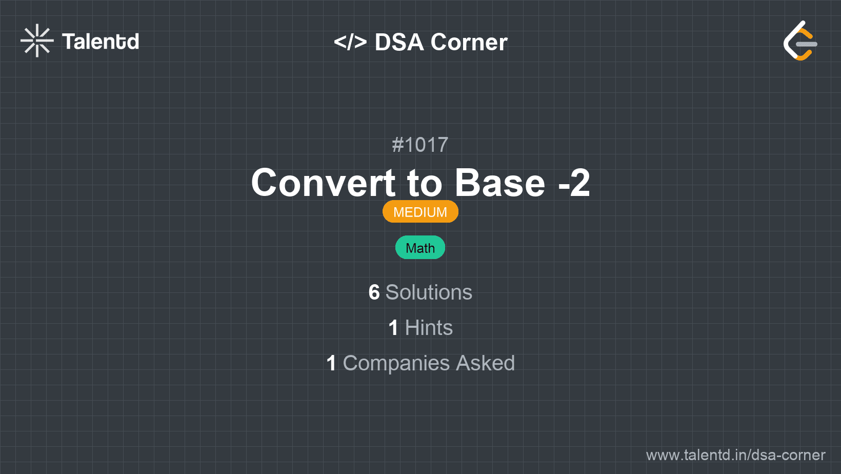 Problem visualization for Convert to Base -2